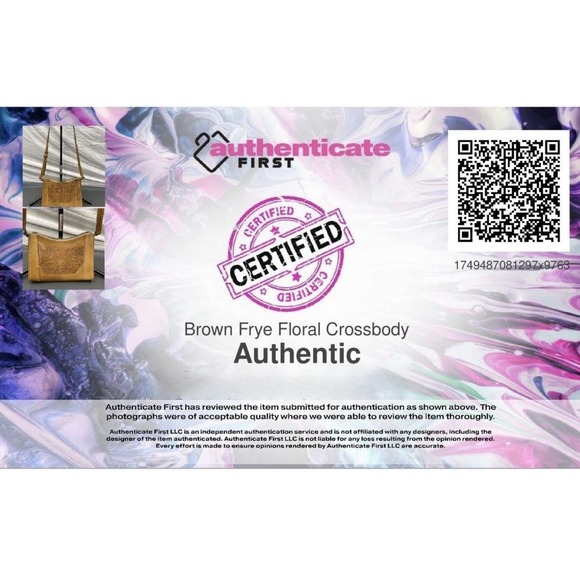 Frye Melissa Artisan Zip Crossbody Sunflower Bag Tooled Brown Western Boho NWOT - Picture 16 of 16